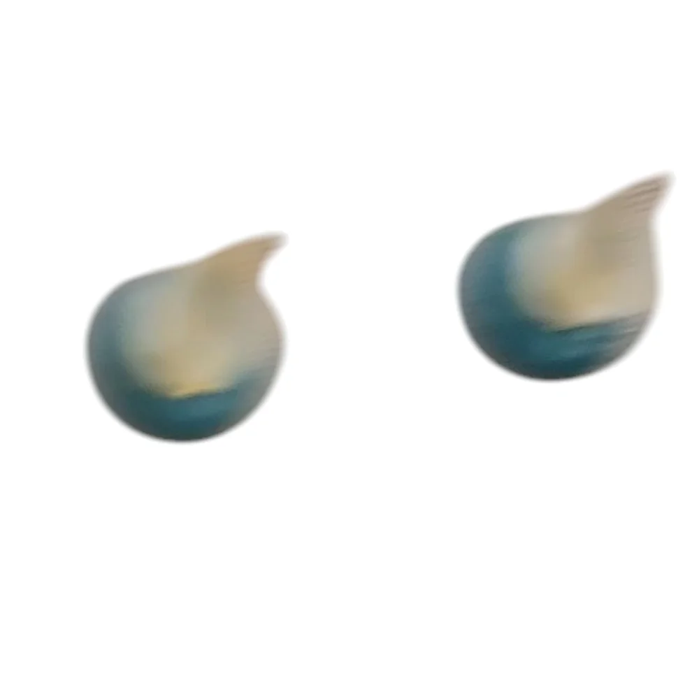 14k Gold Plated Turquoise Stud Earring Post Gold Plated